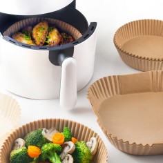 Set 50 bandejas papel para freidora de aire 20x20cm Ibili  Casa Rex 2