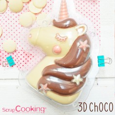 Molde chocolate unicornio 3D Scrqapcooking  Casa Rex