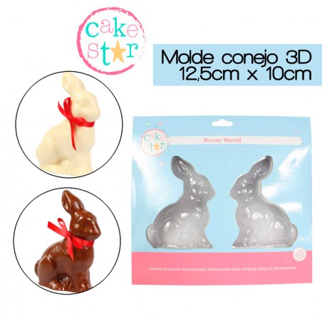 Molde chocolate conejo clásico Cake Star  Casa Rex