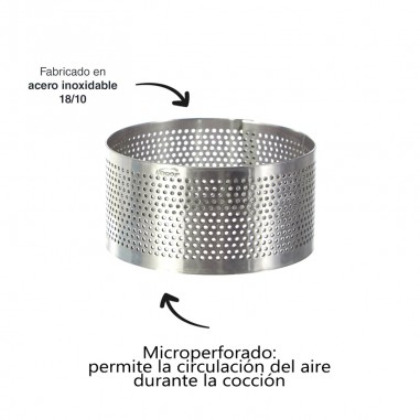 Aro redondo perforado repostería 7cm x 3,5cm Lacor  Casa Rex