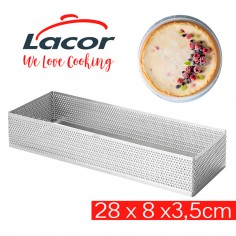 Aro perforado rectangular repostería 28cm x 8cm x 3,5cm Lacor  Casa Rex