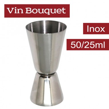 Vaso medidor doble Vin Bouquet 50/25ml  Casa Rex