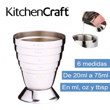 Vaso medidor cóctel múltiple 75ml K.C. Casa Rex