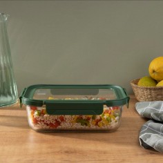 Contenedor de cristal con tapa cristal 1520ml Iris  Casa Rex 2