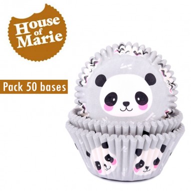 Pack 50 bases cupcakes pandas House of Marie  Casa Rex