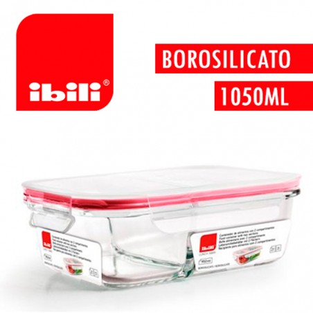 Contenedor para alimentos cristal 1050ml Ibili  Casa Rex