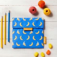 Snack'n'go Fruits Plátano - Bolsa reutilizable de tela porta meriendas  Casa Rex