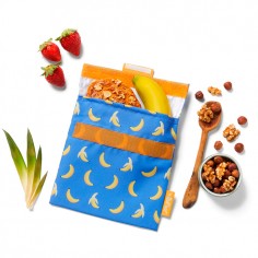 Snack'n'go Fruits Plátano - Bolsa reutilizable de tela porta meriendas  Casa Rex 2