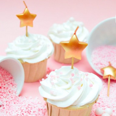 Set velas cumpleaños números y estrellas doradas Scrapcooking  Casa Rex