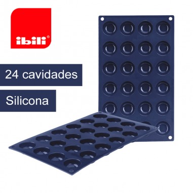 Molde mini redondas 24 cavidades silicona Blueberry Ibili  Casa Rex