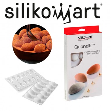 Molde Quenelle 12 cavidades silicona Silikomart  Casa Rex