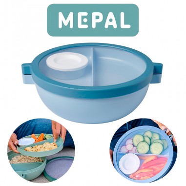 Bento lunch bowl para llevar Mepal Azul Nórdico  Casa Rex