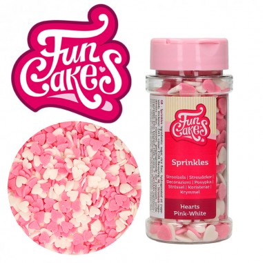 Bote sprinkles corazones azúcar Funcakes - Casa Rex