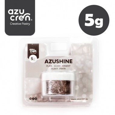 Purpurina comestible fina plata Azushine  Casa Rex