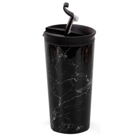 Mug viaje mármol negro 350ml Idrink  Casa Rex