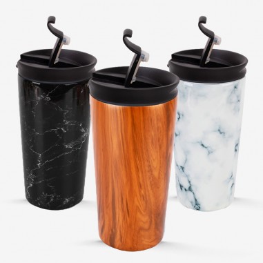 Travel mug mármol negro 350ml Idrink  Casa Rex
