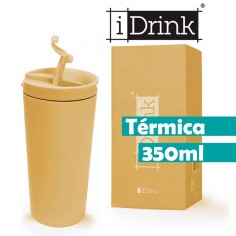 Mug térmico viaje color mostaza 350ml Idrink  Casa Rex