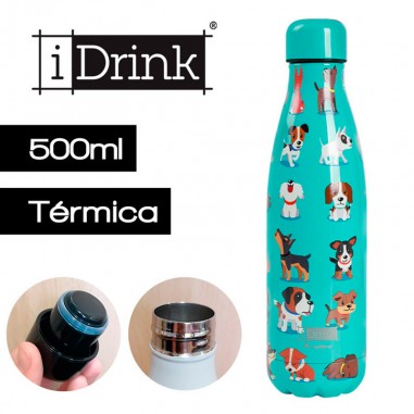 Botella térmica inox  Dogs 500ml Idrink  Casa Rex