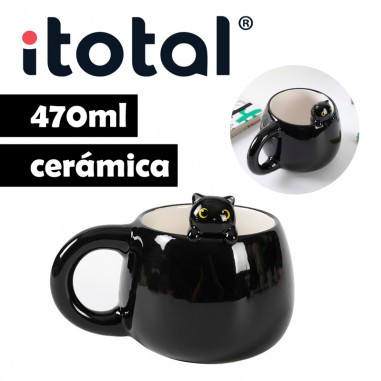 Taza Charm Black Cat 470ml Itotal -  Casa Rex