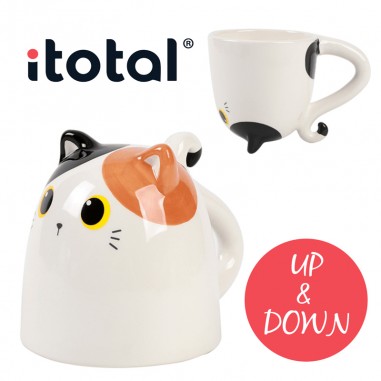 Mug Up&Down gato con manchas Itotal  Casa Rex