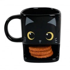 Mug Cookie Pocket gato negro Itotal  Casa Rex 2