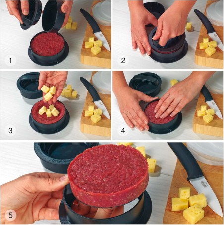Molde hamburguesas normales y minis Multi Lacor  Casa Rex