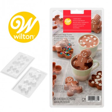 Molde Gingerman chocolate "bomba de cacao" Wilton  Casa Rex
