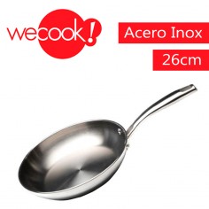 Sartén 26cm acero inoxidable tricapa Wecook  Casa Rex
