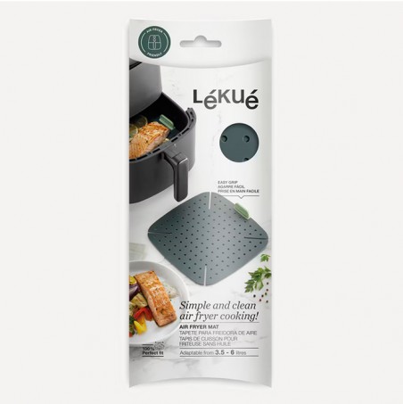 Tapete silicona freidora de aire 22cm x 22cm Lékué  Casa Rex