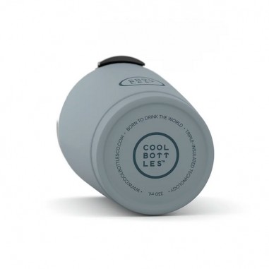 Taza térmica gris 330ml triple capa CoolBottles  Casa Rex