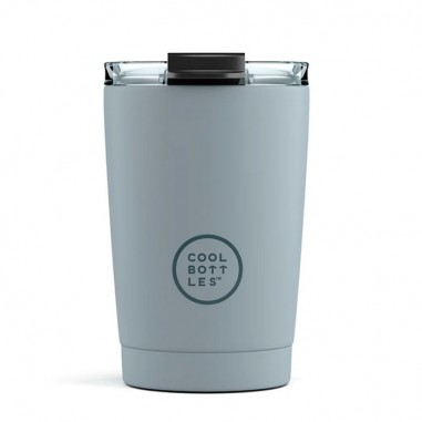 Termo café hermético termo gris 330ml triple capa CoolBottles  Casa Rex
