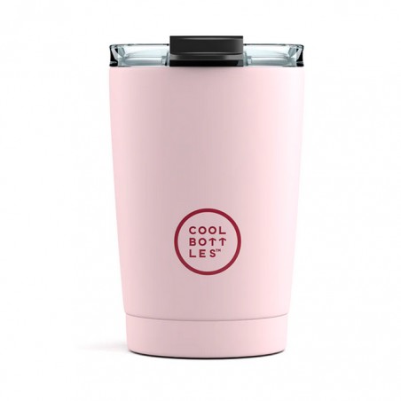 Taza para llevar termo rosa 330ml triple capa CoolBottles  Casa Rex