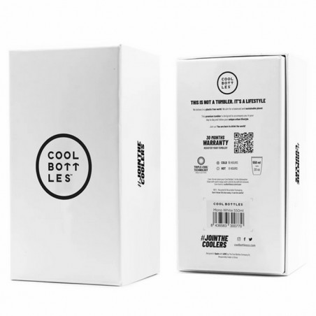 Caja mug térmico coral 550ml triple capa CoolBottles  Casa Rex