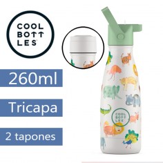 Botella infantil térmica Safari 260ml triple capa CoolBottles  Casa Rex