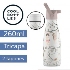 Botella infantil térmica Friends 260ml triple capa CoolBottles  Casa Rex