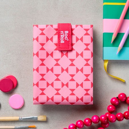 Boc'n'roll  Tiles Square rosa porta bocatas  Casa Rex