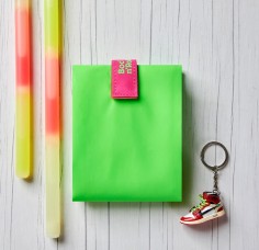 Boc'n'roll Fluor verde: porta bocadillos reutilizable  Casa Rex