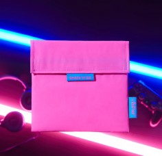 Snack'n'go Fluor rosa- Bolsa porta meriendas  Casa Rex 2