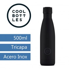Botella térmica negra 500ml CoolBottles  Casa Rex