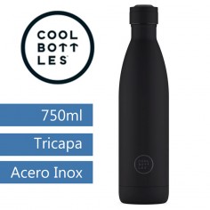 Botella térmica negra 750ml CoolBottles  Casa Rex