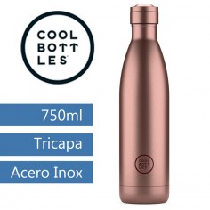 Botella térmica metalic rose 750ml CoolBottles  Casa Rex