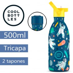 Botella infantil térmica Astronauta 500ml triple capa CoolBottles  Casa Rex