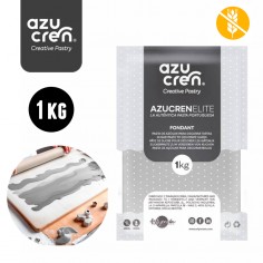 Pasta de azúcar o fondant gris Azucren Elite 1kg - Casa Rex
