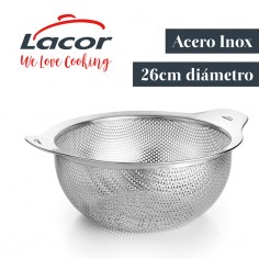 Escurridor acero inoxidable 26cm Lacor  Casa Rex