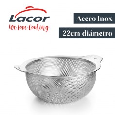Escurridor acero inoxidable 22cm Lacor  Casa Rex