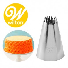 Boquilla 6B Wilton Original | Pico Estrella Cerrada para Cupcakes y Tortas | Acero