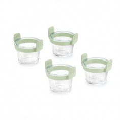 Set 4 vasos o flaneras de Vidrio para Freidora de Aire Lékué | Accesorio para Air Fryer 2