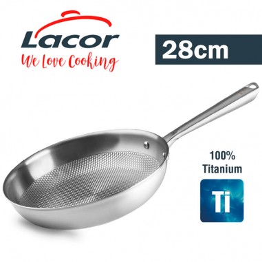 Sartén de Titanio Lacor TitanGrill 28 cm | Casa Rex