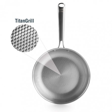 Sartén saludable de Titanio Lacor TitanGrill 28 cm | Casa Rex