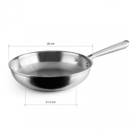 Sartén de Titanio Lacor TitanGrill tricapa 28 cm | Casa Rex